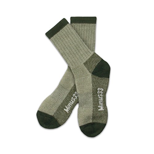 Minus33 Merino Wool- Merino Wool Day Hiker Sock - Olive 