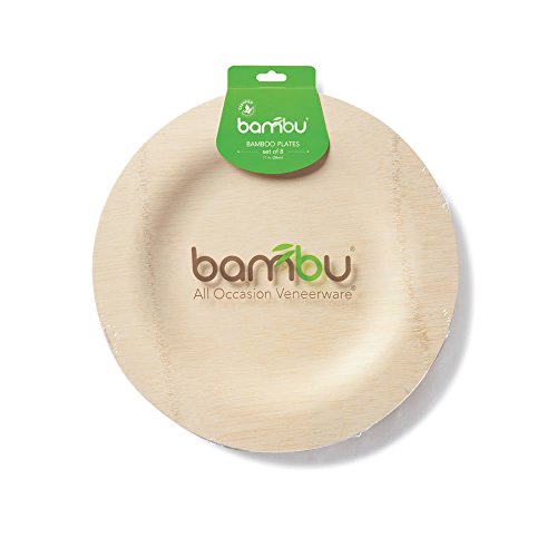 Bambu-Veneerware Disposable Plates - Package of 8