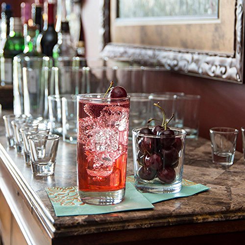 Anchor Hocking-Set of 12 Heavy Base Drinking Glasses 12.5 oz 