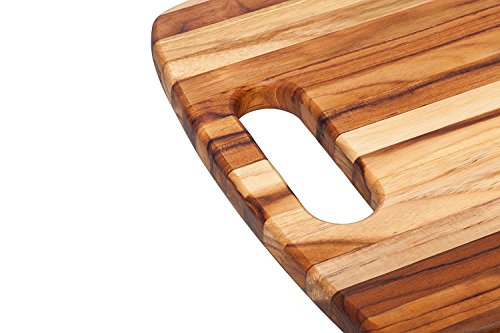 Teakhaus-Rounded Rectangle Chopping Board With Centered Handle