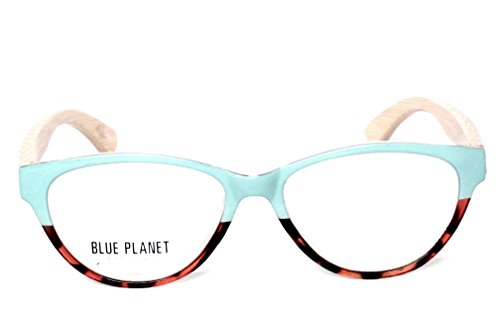 READING EYE GLASSES Eco Friendly BLUE PLANET Designer Women 1.25 Turquoise Tort 