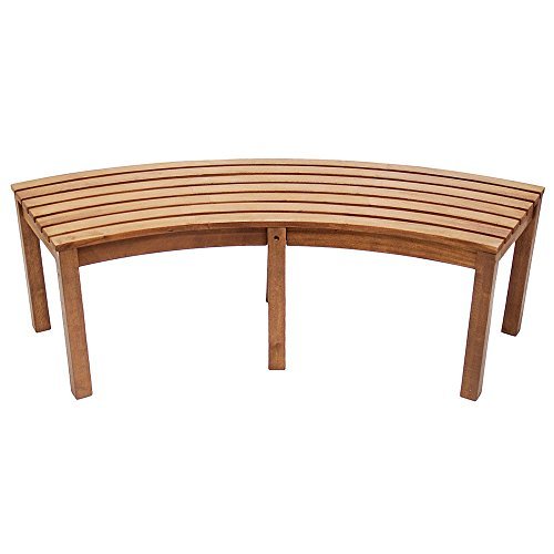 Achla-Curved Backless Bench