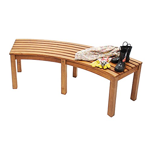 Achla-Curved Backless Bench