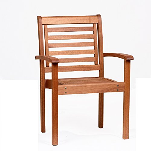Amazonia-Stackable Eucalyptus Chair
