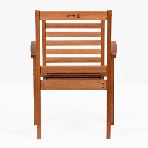 Amazonia-Stackable Eucalyptus Chair