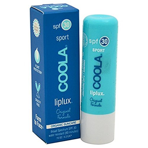 Coola Suncare-Coola Suncare Liplux Sport Peppermint and Vanilla Lip Balm Sunscreen, SPF 15