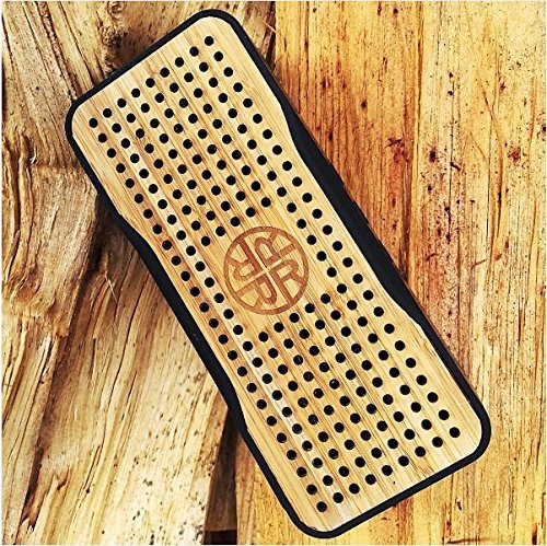 Reveal-Solar Speaker, Portable Wireless Bluetooth Bamboo Speaker & Phone Charger by REVEAL - Eco-friendly Bamboo Wood Design, 8+ Hr Battery Life