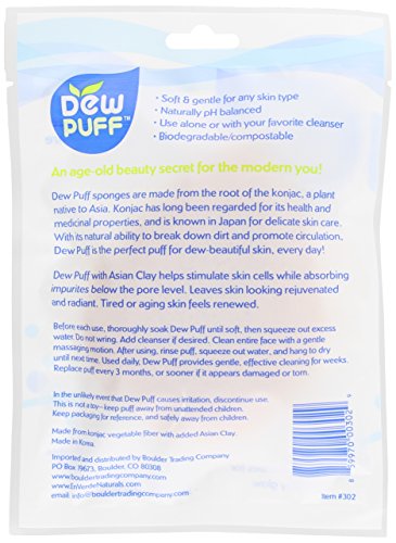 Dew Puff-Konjac Sponge Asian Clay