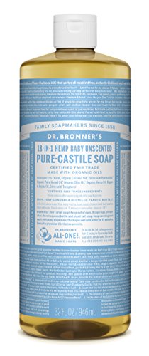 Dr. Bronner's-Unscented Pure-Castile Liquid Soap