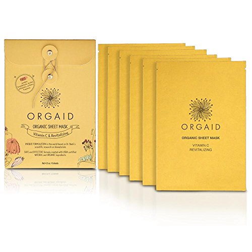 Orgaid-Vitamin C & Revitalizing Organic Sheet Mask - 4 pack