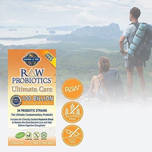 Raw Probiotics Ultimate Care 30 Vegetarian Capsules By Garden Of