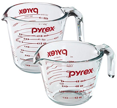 Pyrex-Pyrex Prepware 2-Piece Glass Measuring Cup Set, 1 and 2-Cup