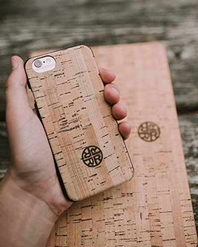 Reveal-Wood iPhone 6 Plus Case - Real Cork Wood iPhone 6 Plus Case by Reveal Shop - Natural Cork Leather, Eco-friendly Design
