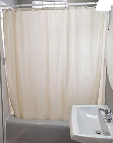 Bean Products-Bean Products Stall Shower Curtain - 54" x 74" - Cotton Natural - Made in - USA