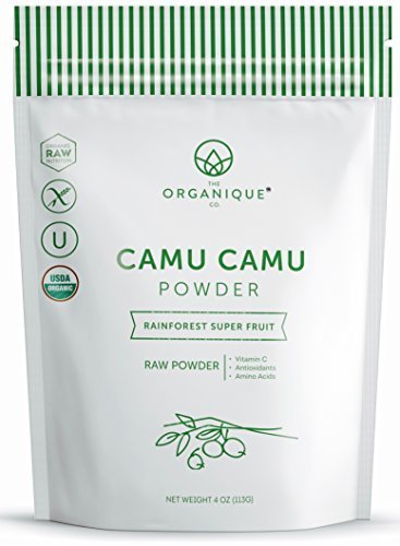 The Organique Co.-Camu Camu Powder - Certified Organic, Raw Natural Whole Food Vitamin C - Minerals, Antioxidants, Real Fruit, Non-GMO, Vegan, Gluten Free, Paleo - by The Organique Co. 8oz