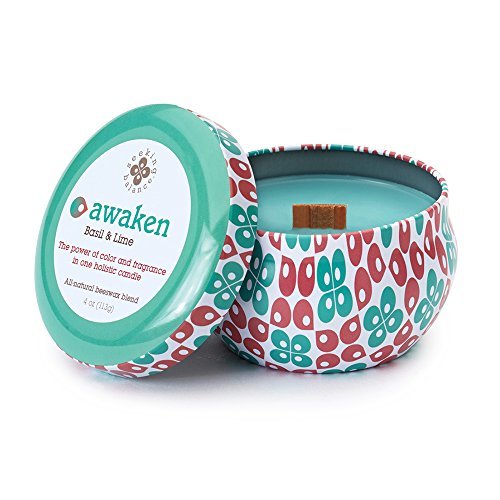 Root Candles-Root Candles Seeking Balance Spa Traveler Candle, Awaken: Basil & Lime