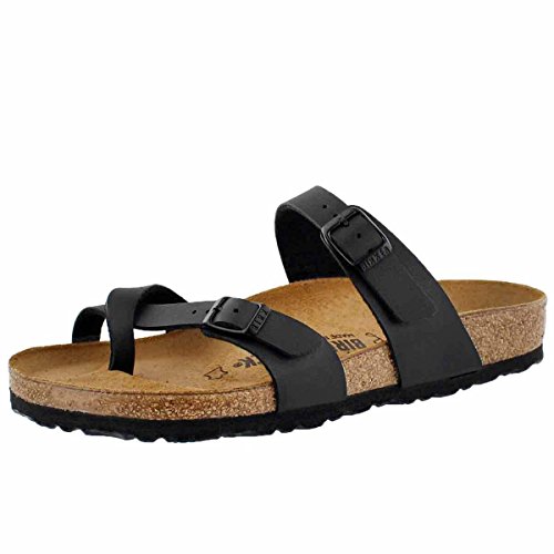 Birkenstock-Birkenstock Womens Mayari Black Regular Fit Sandals Size 4.5