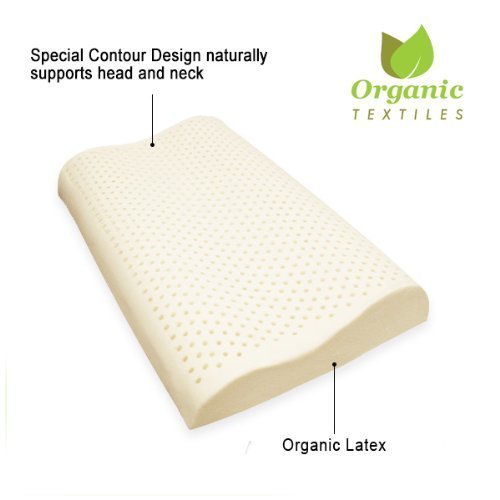 100 Organic Latex Contour Neck Pillow King By Organictextiles On